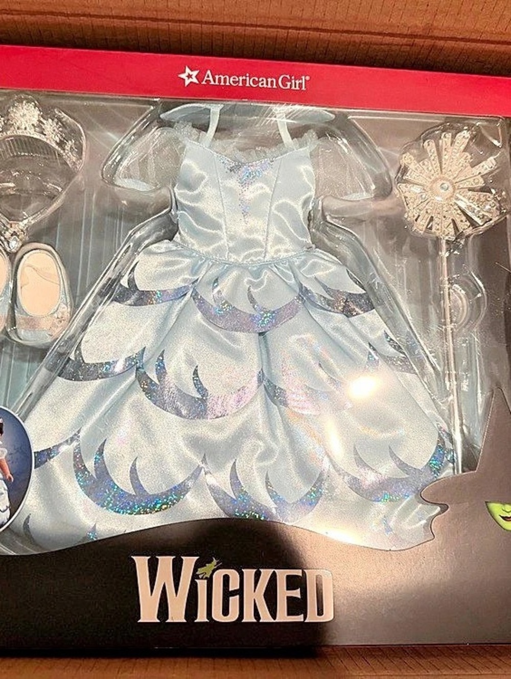 American Girl Wicked Elphaba and Glinda Costume Sets  NWT